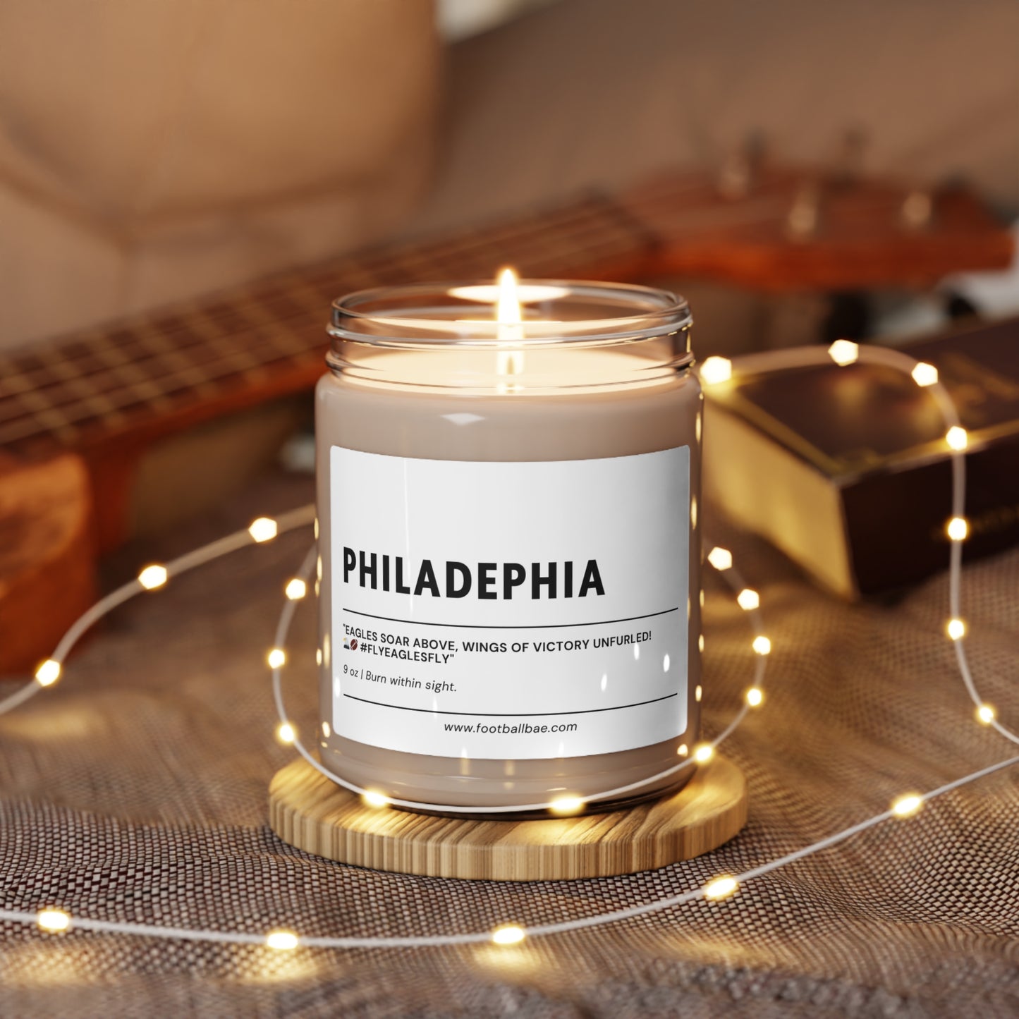 PHILADEPHIA football Scented Soy Candle, 9oz