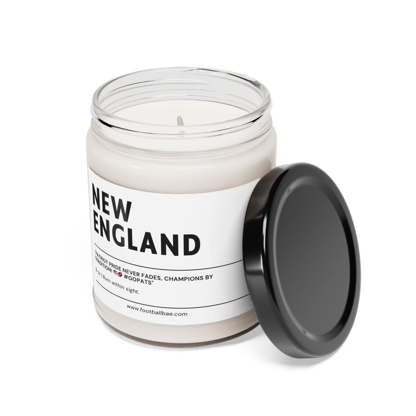 NEW ENGLAND football Scented Soy Candle, 9oz