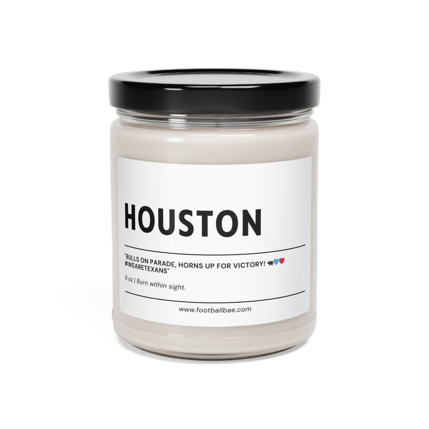 HOUSTON football Scented Soy Candle, 9oz