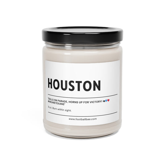 HOUSTON football Scented Soy Candle, 9oz