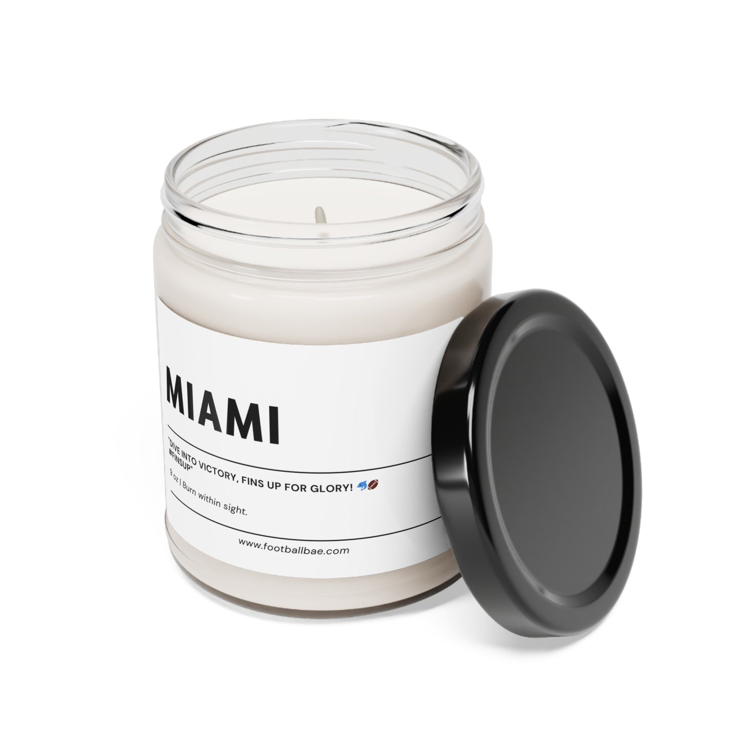 MIAMI football Scented Soy Candle, 9oz