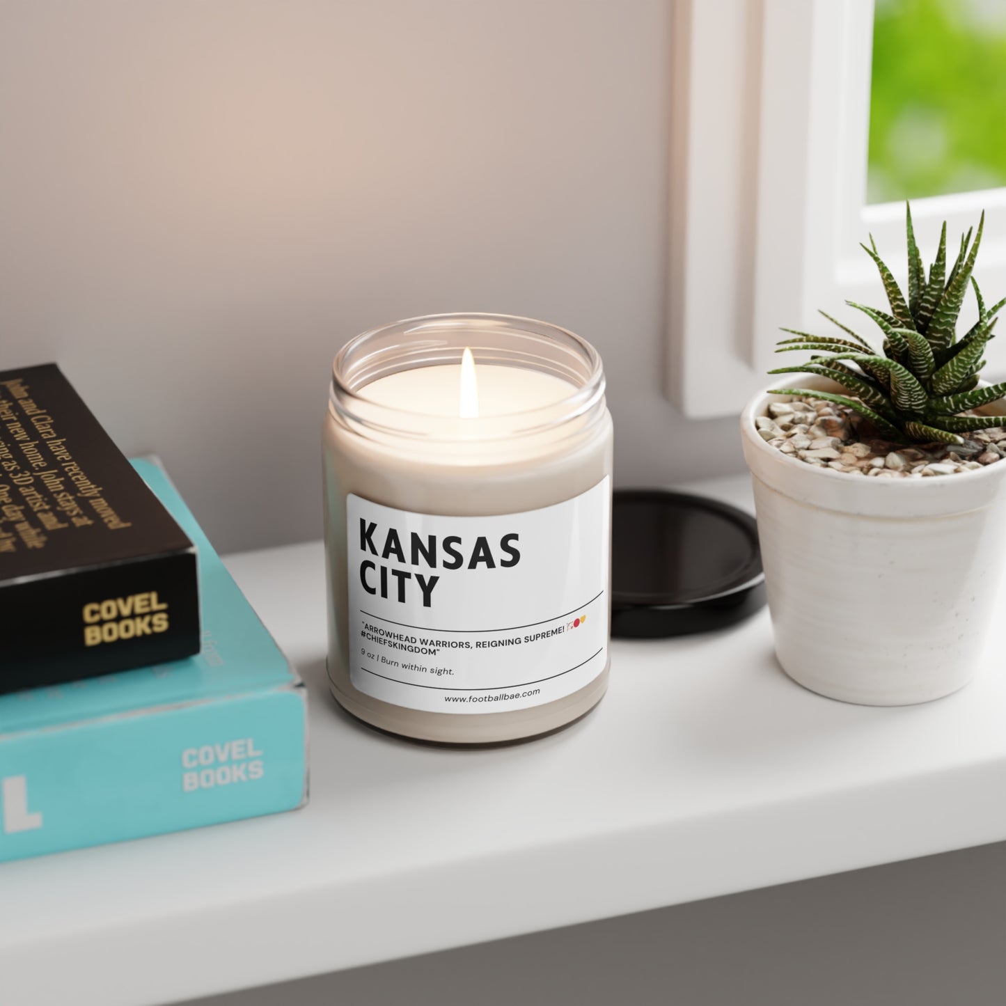 KANSAS CITY football Scented Soy Candle, 9oz