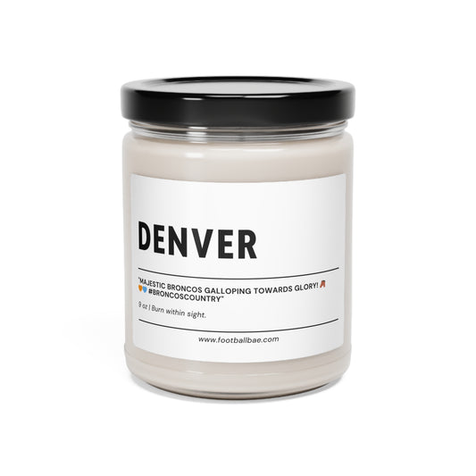 DENVER football Scented Soy Candle, 9oz