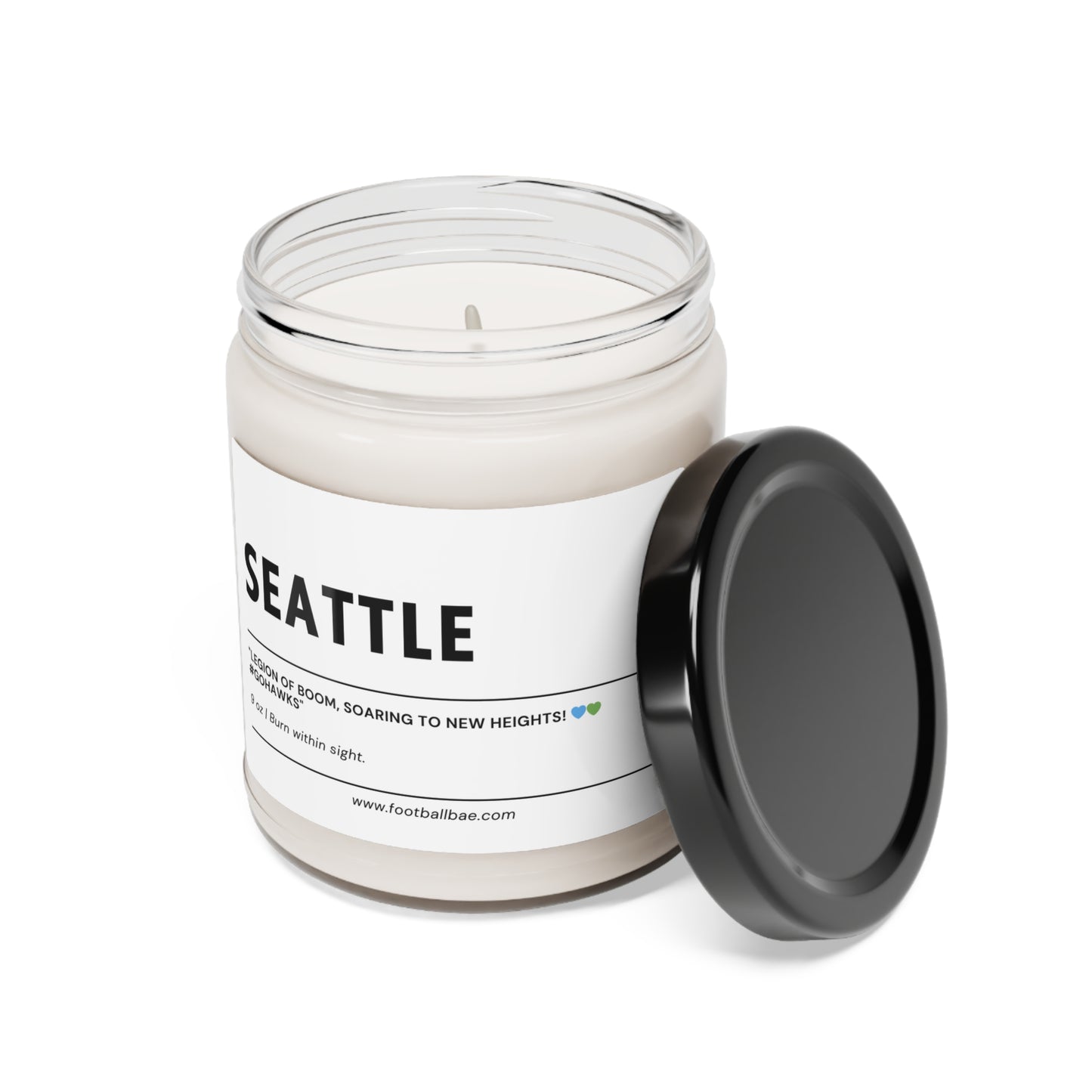 SEATTLE football Scented Soy Candle, 9oz