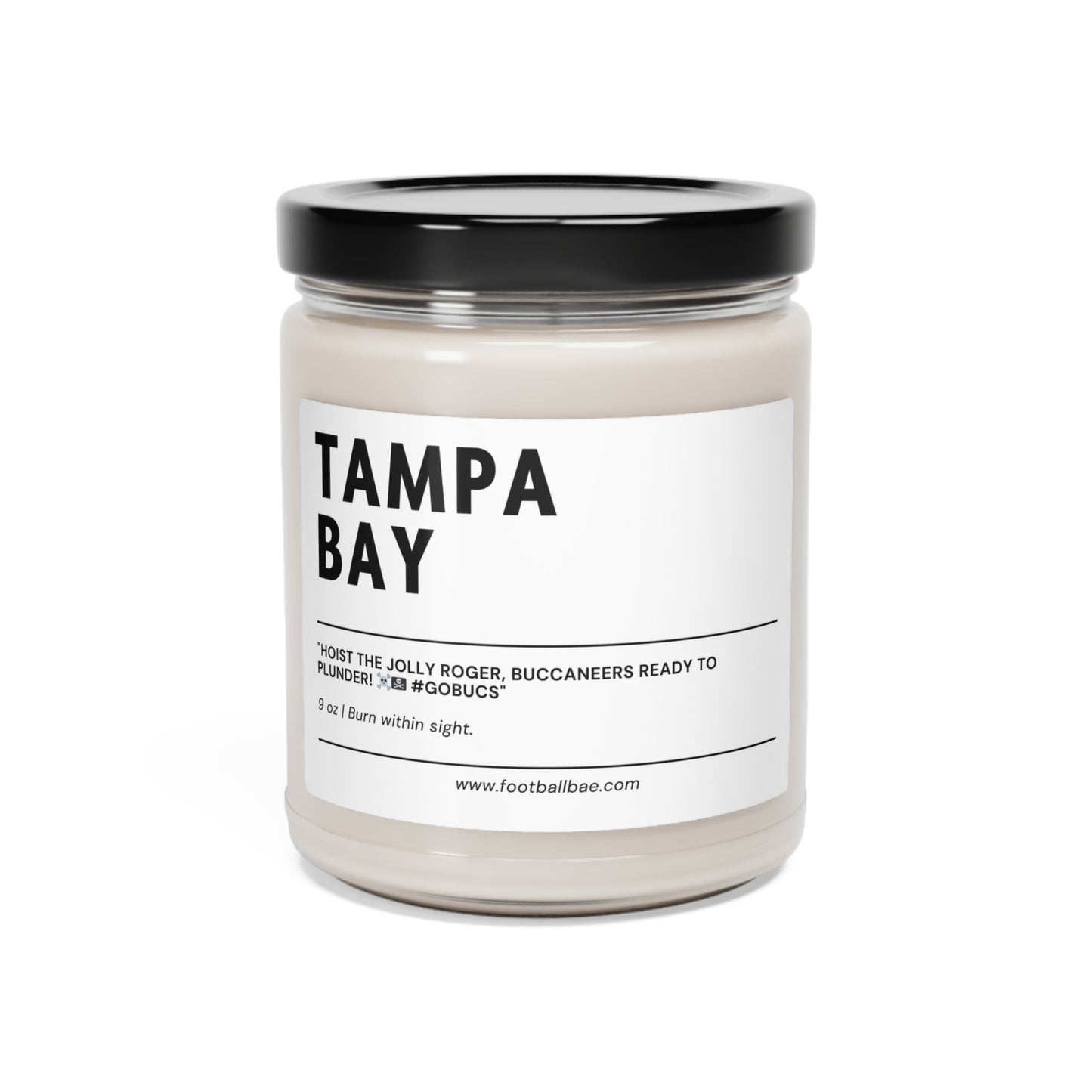 TAMPA BAY football Scented Soy Candle, 9oz