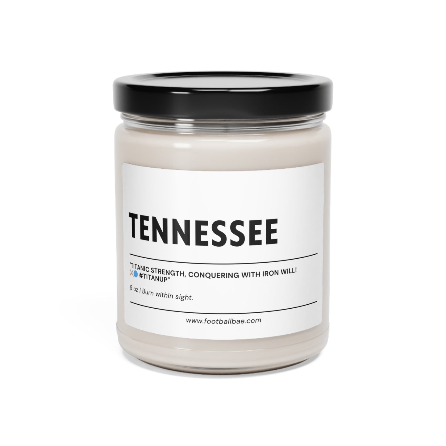 TENNESSEE football Scented Soy Candle, 9oz