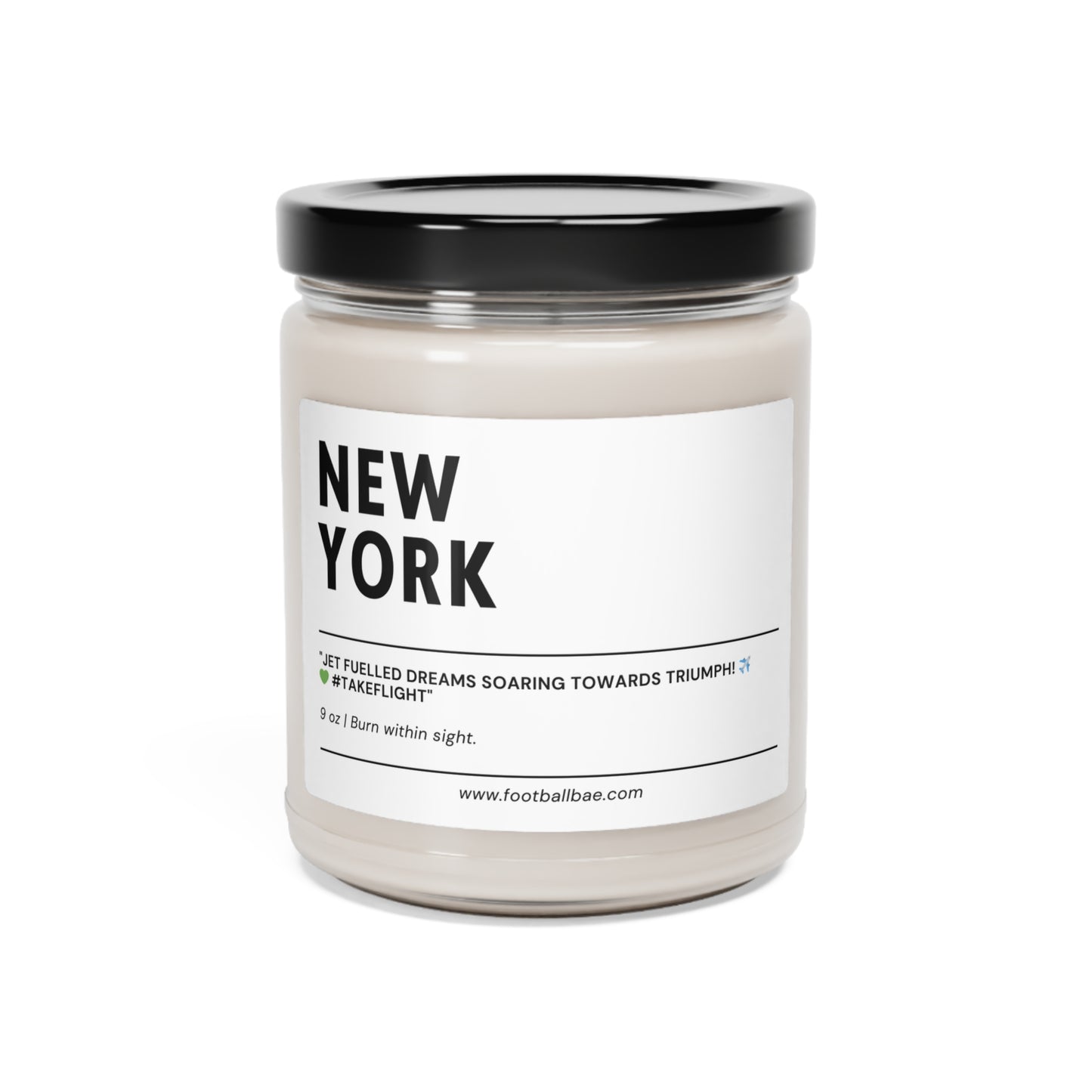 NEW YORK football Scented Soy Candle, 9oz