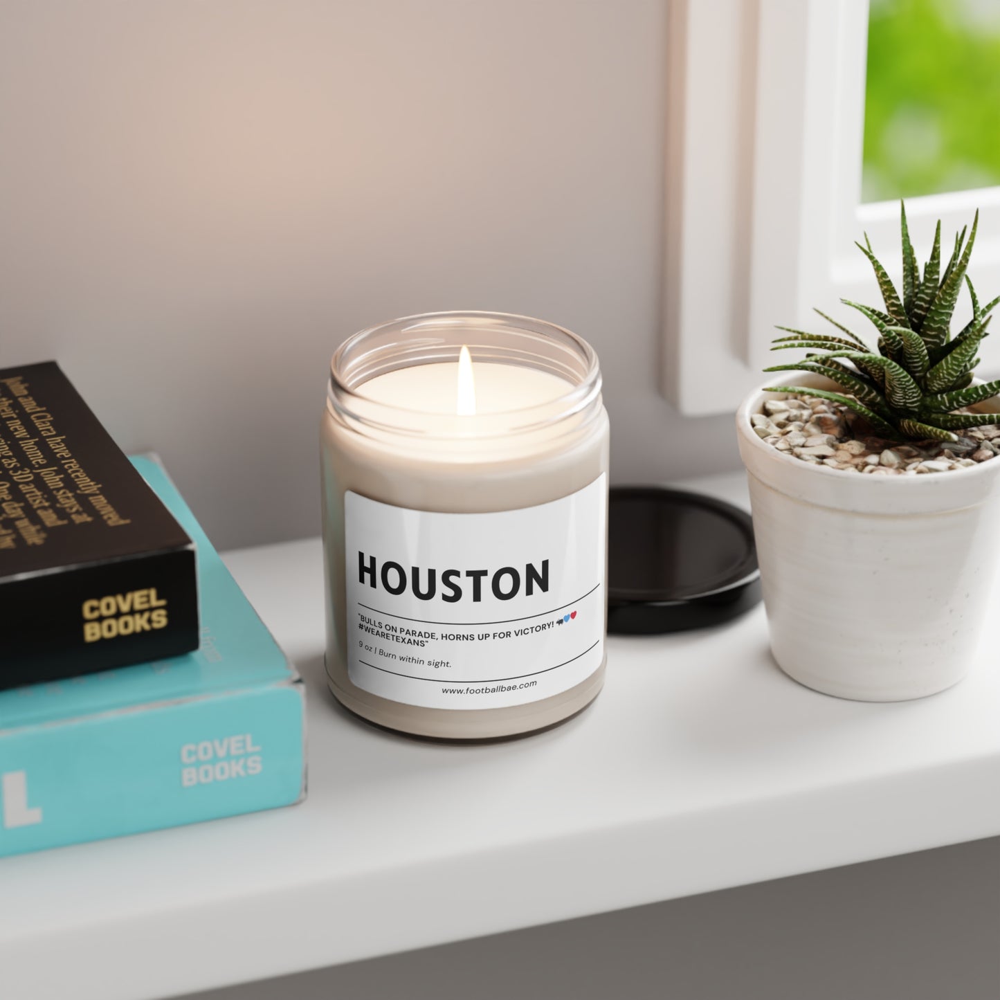 HOUSTON football Scented Soy Candle, 9oz