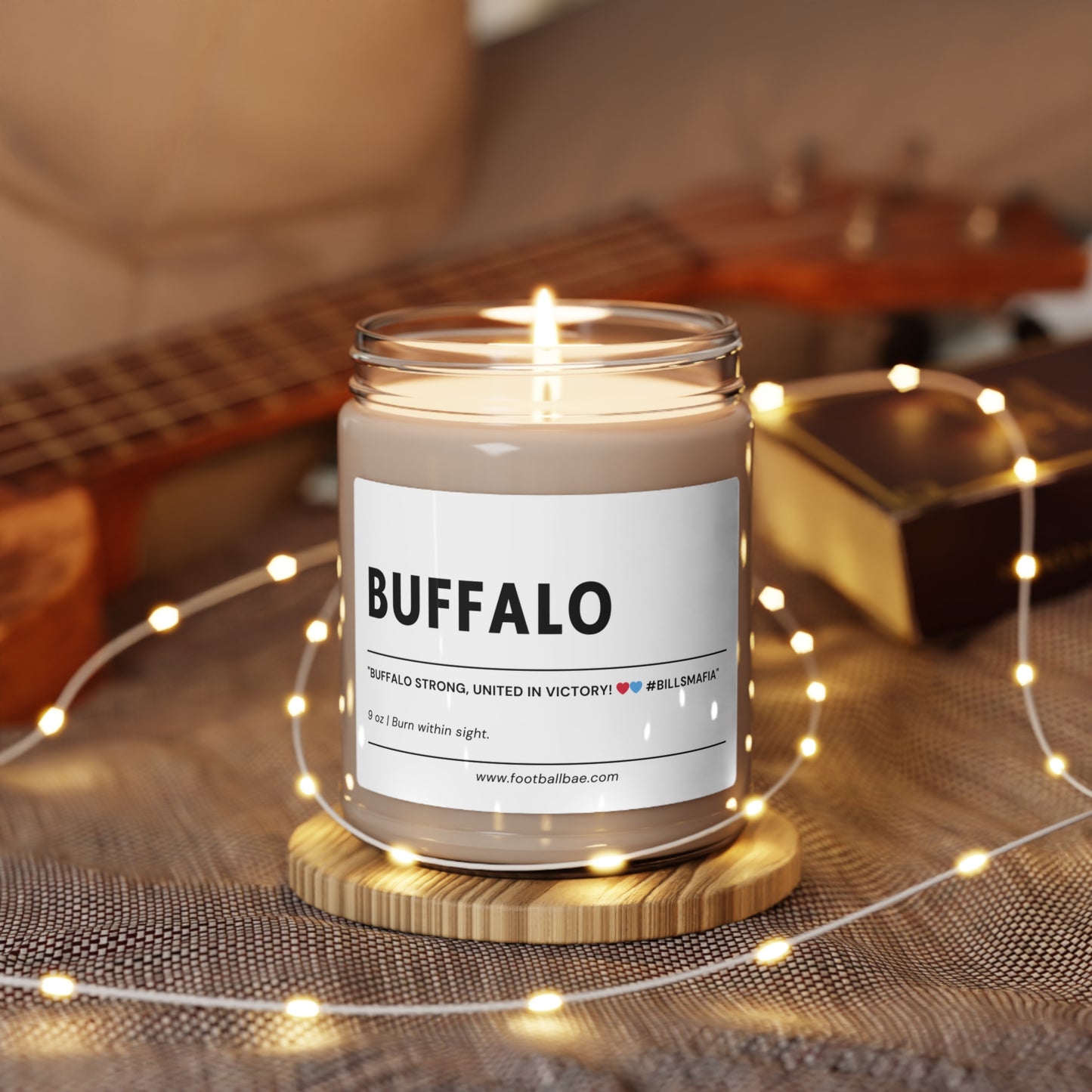 BUFFALO football Scented Soy Candle, 9oz