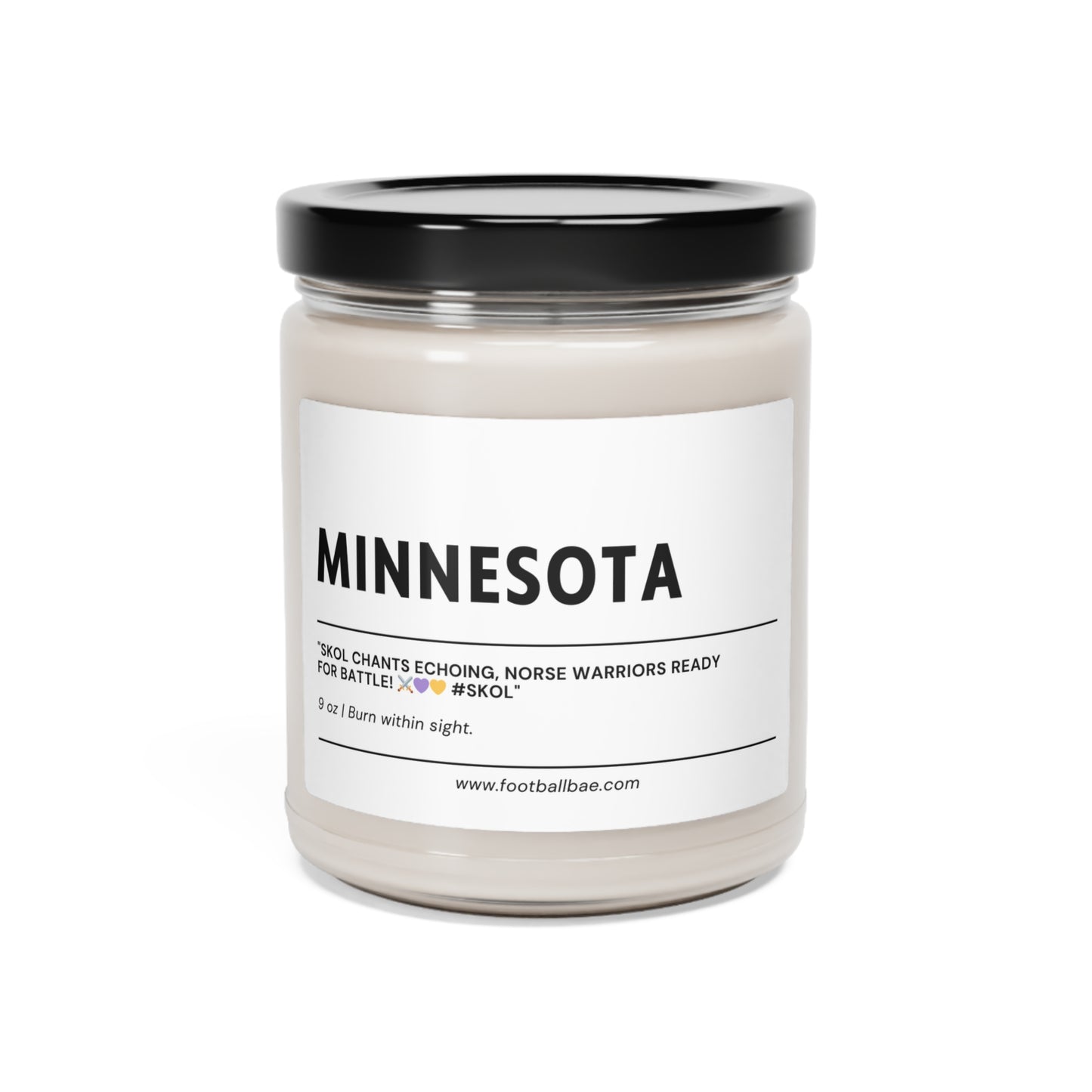 MINNESOTA football Scented Soy Candle, 9oz