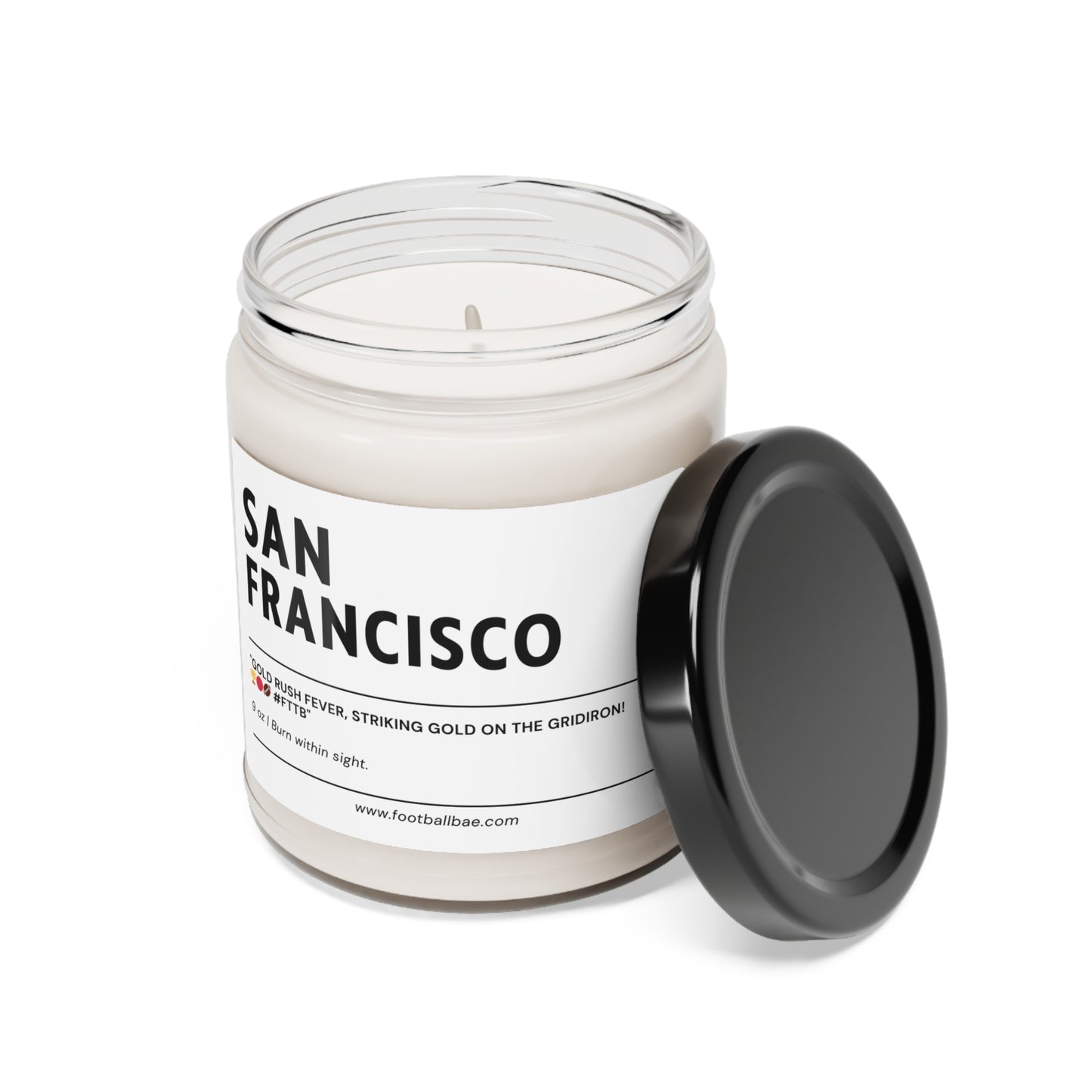 SAN FRANCISCO football Scented Soy Candle, 9oz