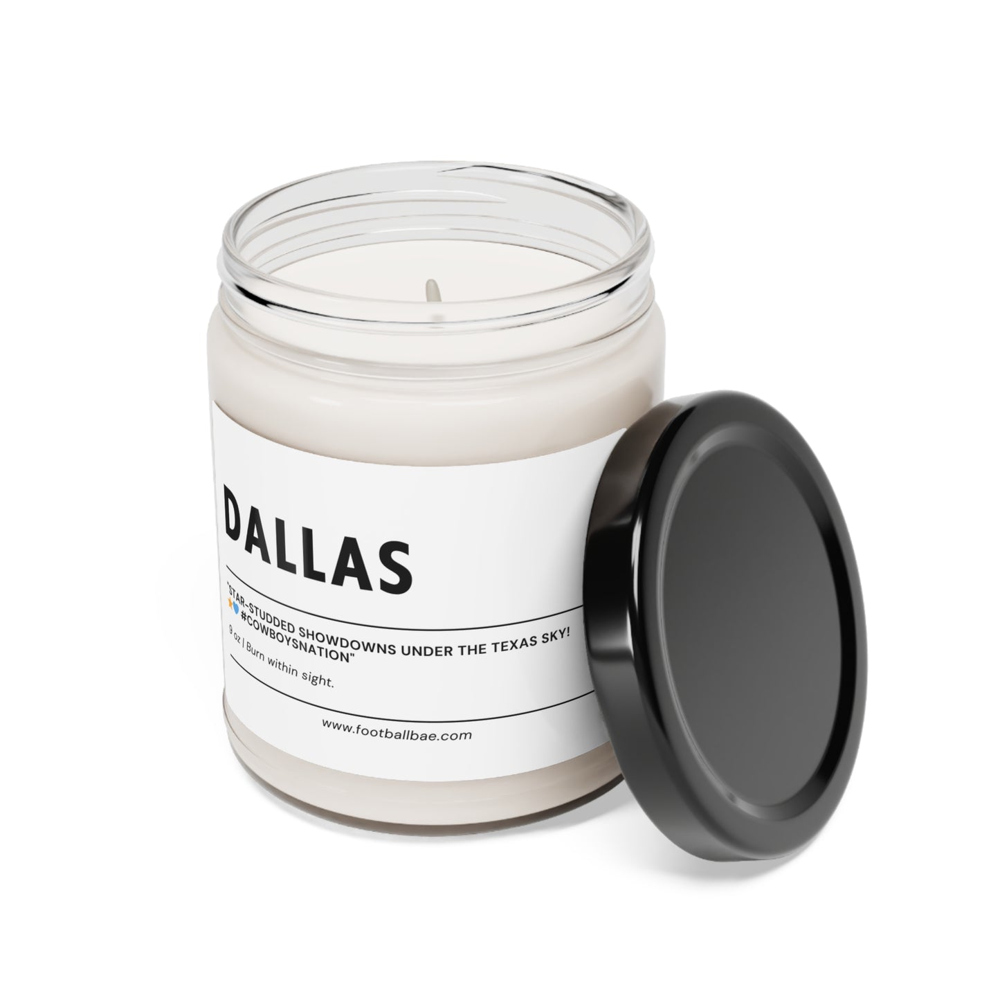 DALLAS football Scented Soy Candle, 9oz