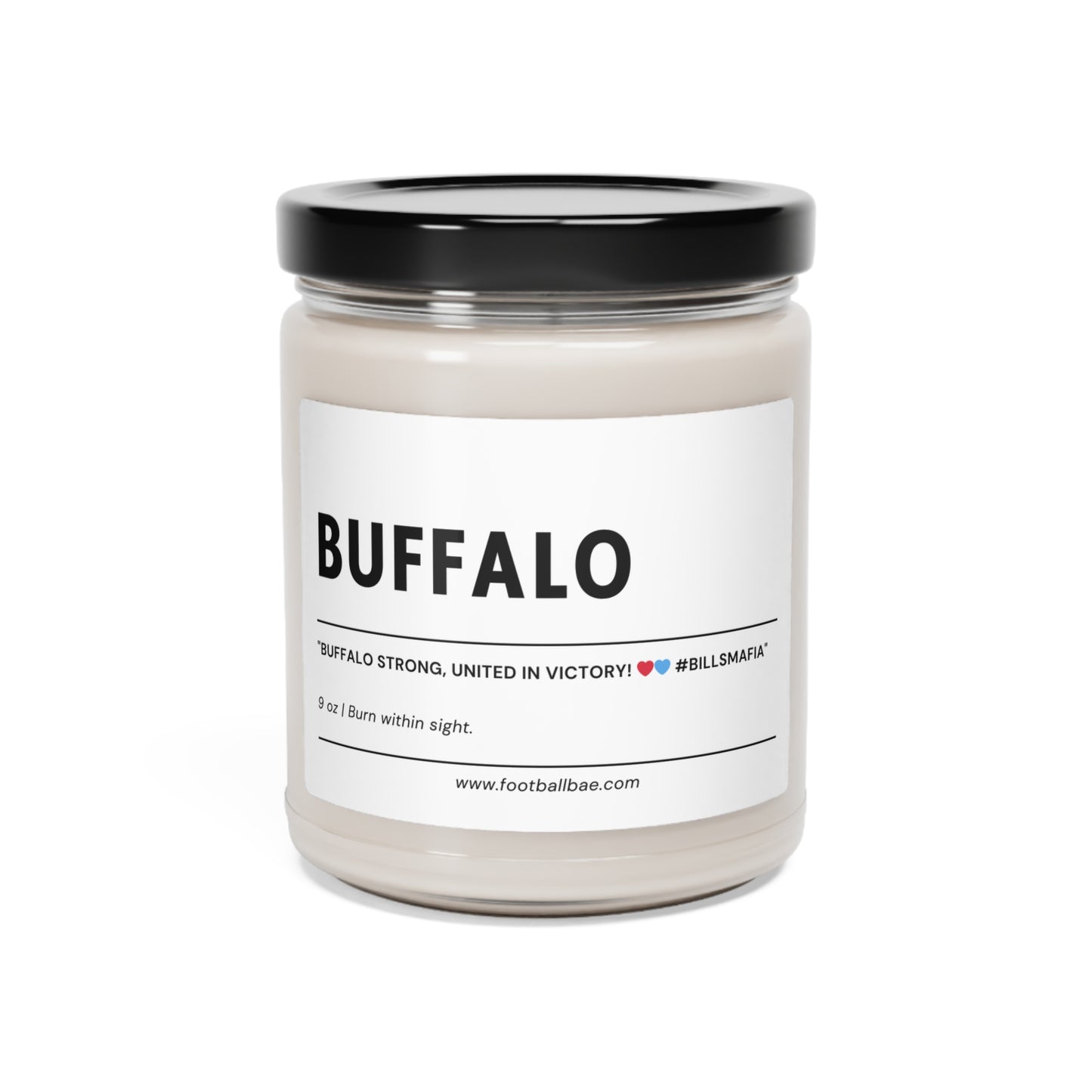 BUFFALO football Scented Soy Candle, 9oz