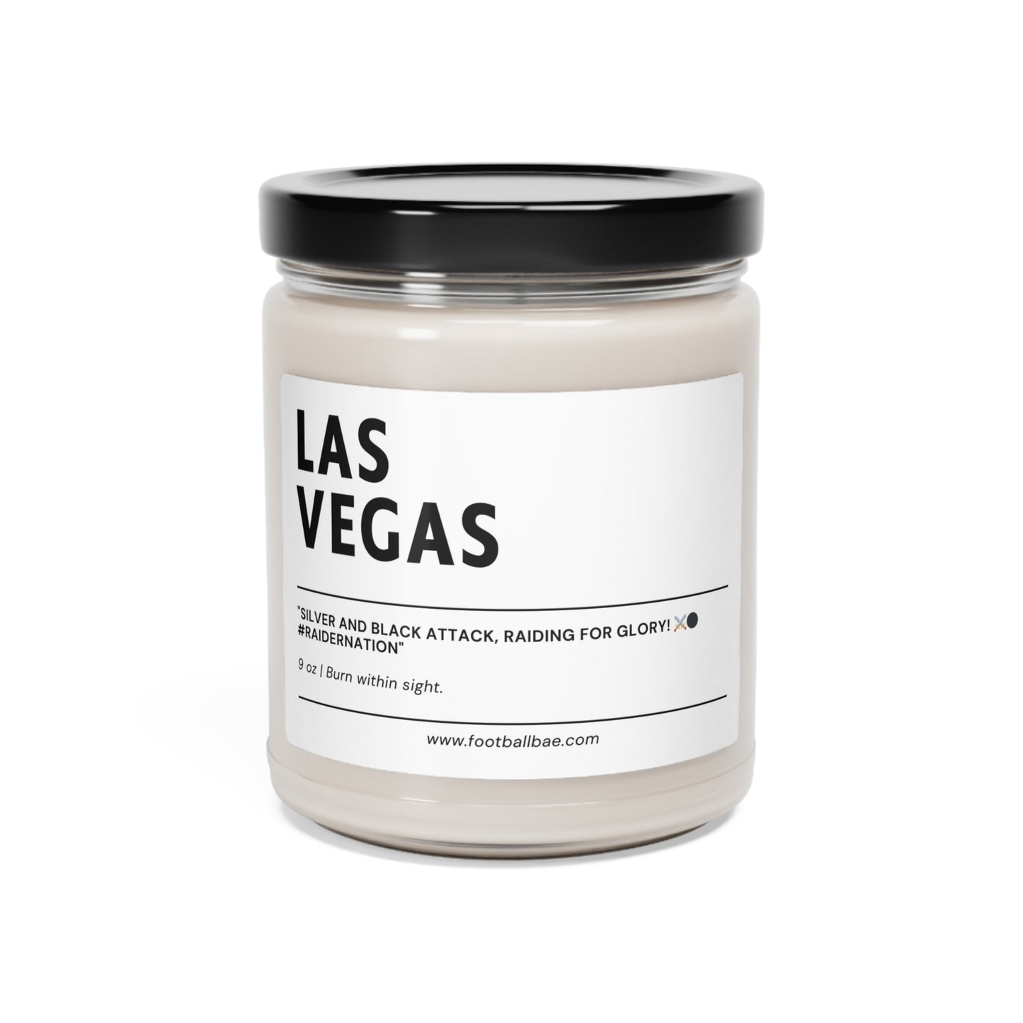 LAS VEGAS football Scented Soy Candle, 9oz