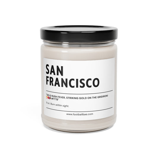 SAN FRANCISCO football Scented Soy Candle, 9oz