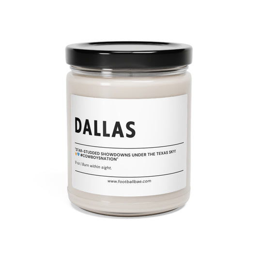 DALLAS football Scented Soy Candle, 9oz